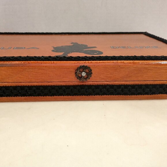 Suenos de Saundra Upcycle, RARE KUBA DELUXE, Cigar Box, Home Accent/Storage - Picture 10 of 12